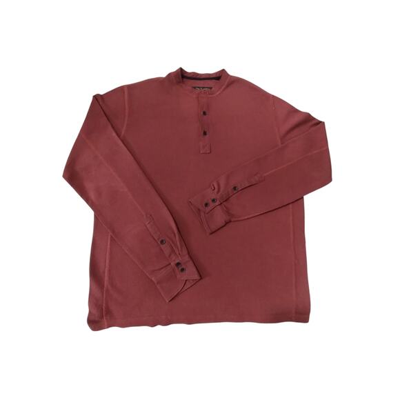 Rag & Bone Mens Size Large Waffle knit Henley Grungecore Distressed Shirt Preppy - Picture 10 of 13